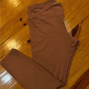 Express women's peachy/tan high waisted Leggings